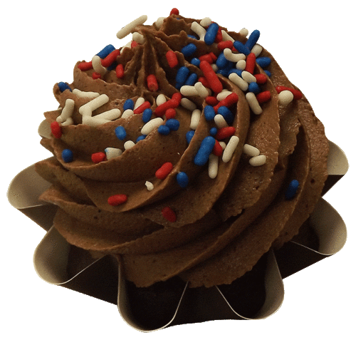 Chocolate Sparkler Cupcake